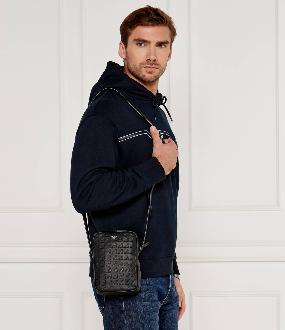 Кожаная сумка кросс-боди Emporio Armani - черный(Y4R600 YQ67I)