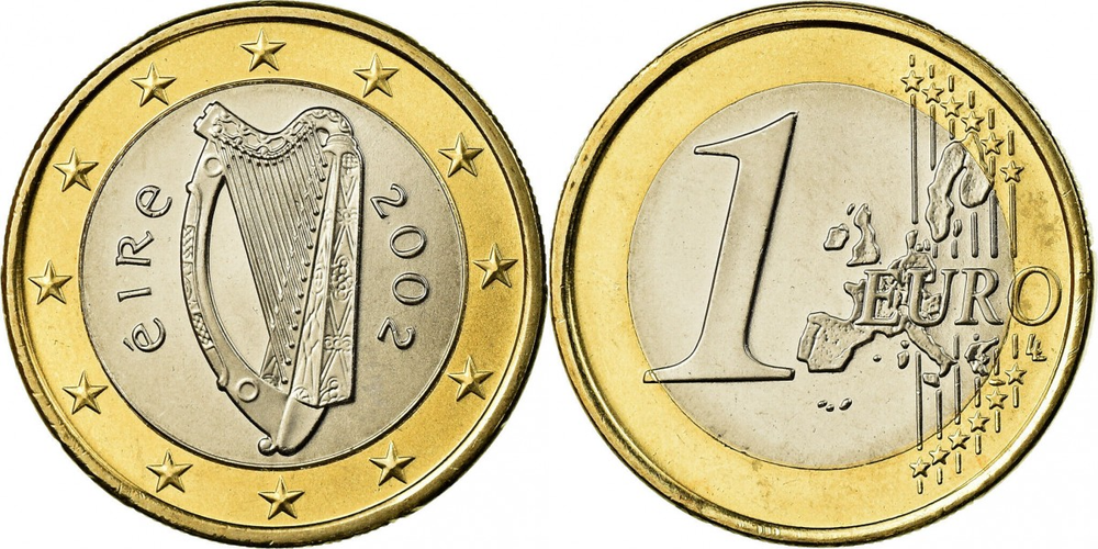 Ирландия 1 евро, 2002-2006 XF