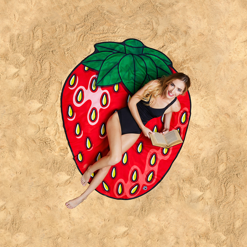 Покрывало пляжное strawberry