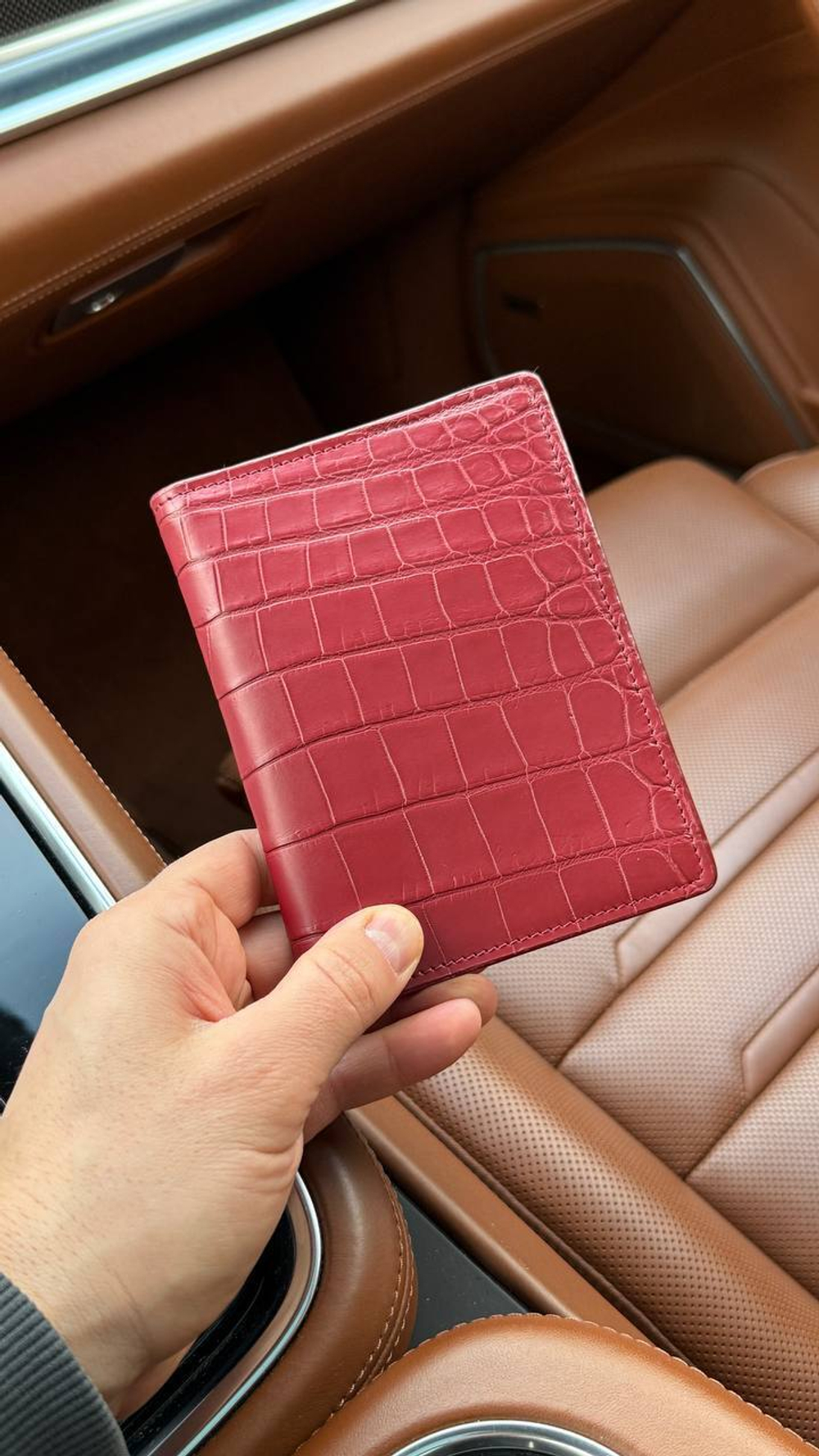Обложка на паспорт Zilli из кожи крокодила, арт. 470676869