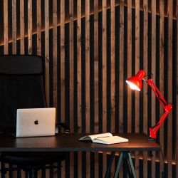 TLI-221 RED E27 Светильник настольный. Цоколь Е27. 60W. Механический выключатель. Красный. ТМ Uniel