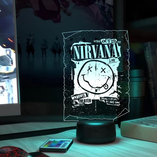 3D лампа Нирвана, Nirvana. Логотип