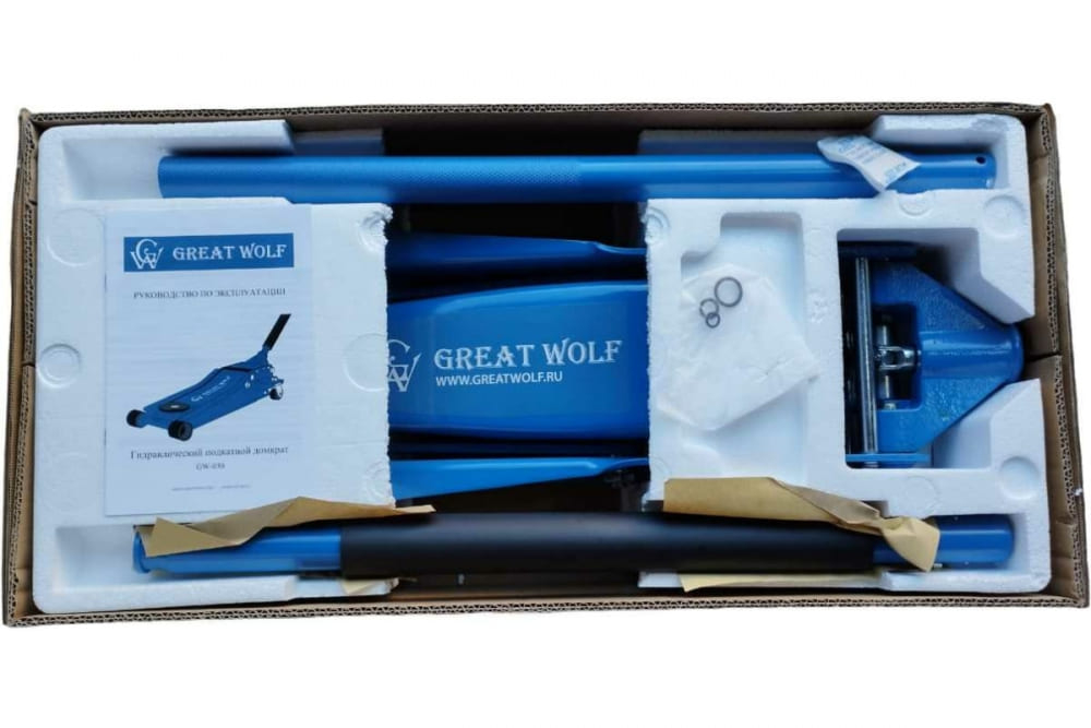 Подкатной домкрат 3т GW-030 Great Wolf гидравлический, 133-465 мм