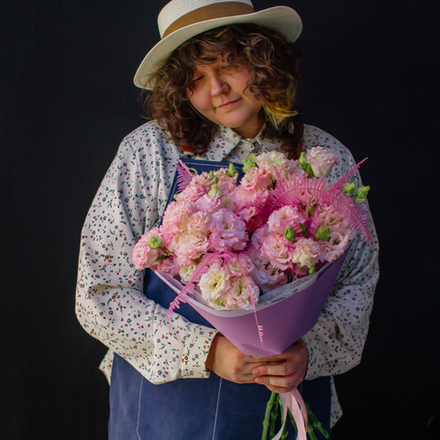 18. Нежный и романтичный букет из эустомы