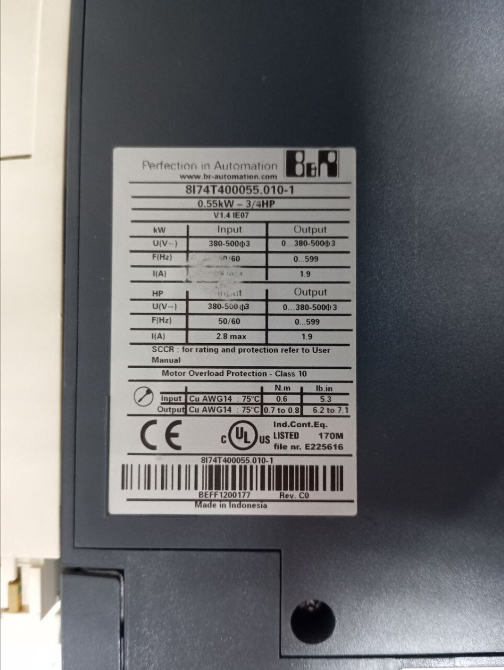 B&R 8I74T400055.010-1 б/у