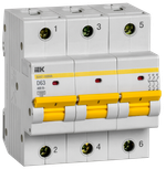 Автоматический выключатель ВА47-100МА без теплового расцепителя 3P 63А 10кА D IEK