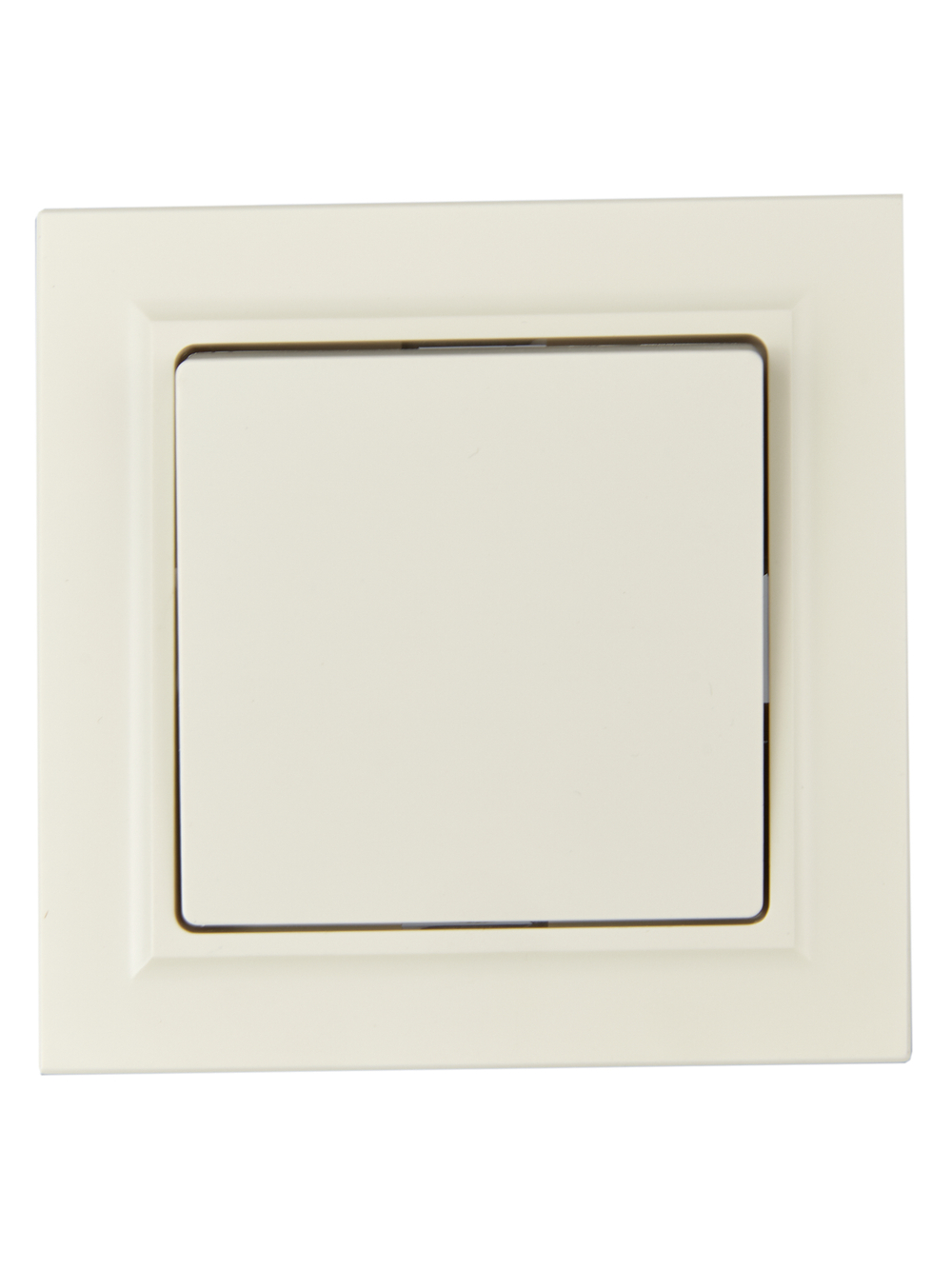 BRITE Выключатель 1-клавишный 10А в сборе ВСР10-1-0-БрКр бежевый IEK