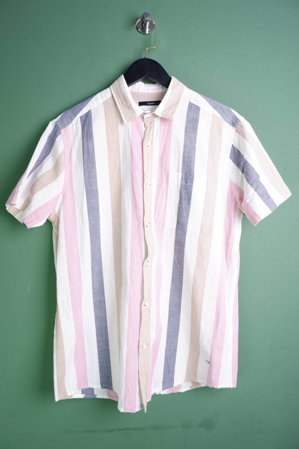 Рубашка Colin's в полоску, маркировка М, визуально 48 размер