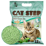 Наполнитель комкующийся растительный CAT STEP Tofu Green Tea, 12 л