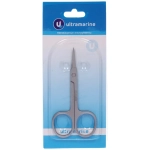 Ножницы маникюрные на блистере «Ultramarine», овальные кольца, широкие, тонкие, цвет металл 8см✦