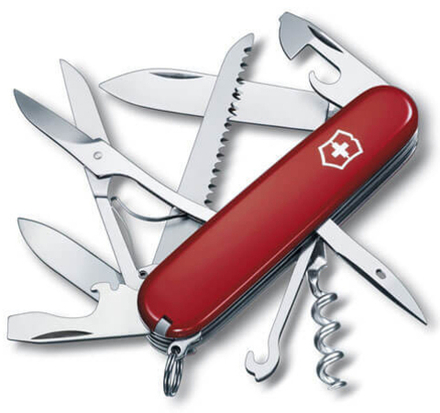 Нож Victorinox Huntsman, 91 мм, 15 функций, красный