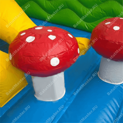 Большой надувной батут "Средневековье" 9*9*5 м