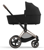Коляска Cybex Priam IV Rosegold complete Cloud T Peach Pink Plus Base T 3 в 1 Sepia Black