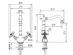 Смеситель для раковины Migliore Princeton ML.PRN-834 медь