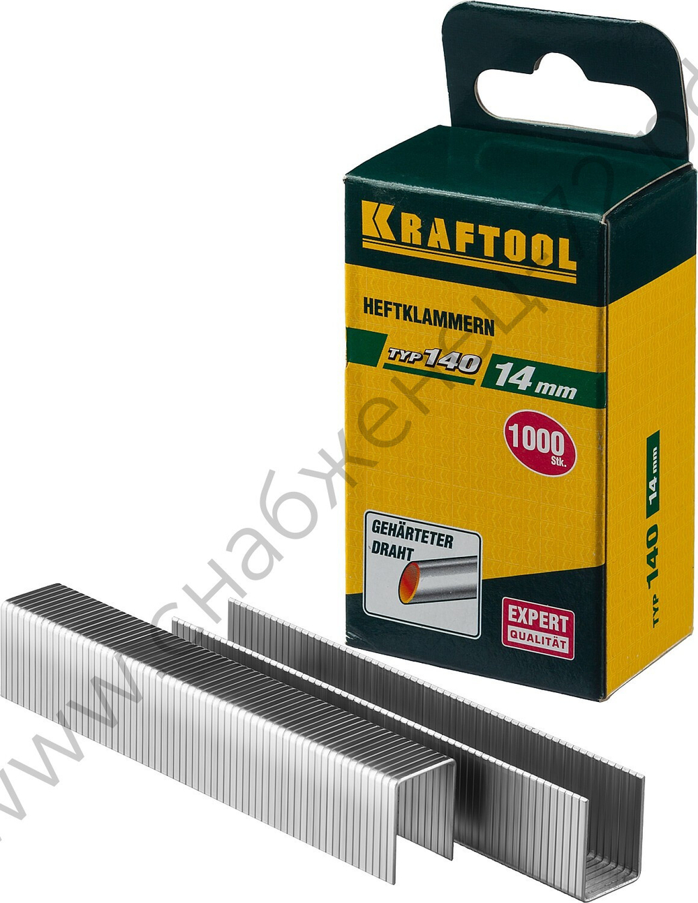 KRAFTOOL тип 140 (G/11/57) 14 мм, 1000 мм, калибр 20GA, скобы для степлера (31680-14)