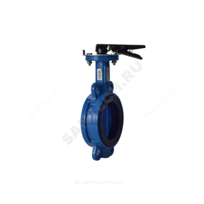 Затвор дисковый поворотный чугун 2010HA Ду 100 Ру16 межфл с рукояткой диск чугун манжета EPDM EURO Benarmo