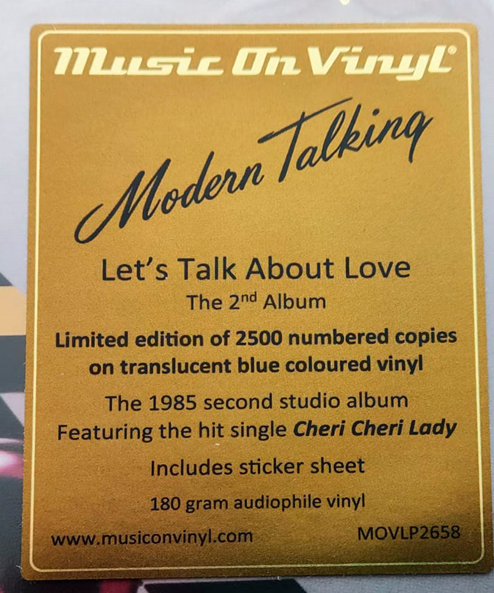 Modern Talking / Let's Talk About Love (The 2nd Album) (Coloured Vinyl)(LP)