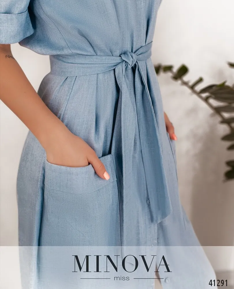 Платье 2018Н-голубой Minova