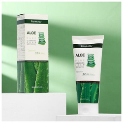 Очищающая пенка для лица с экстрактом алоэ FarmStay Aloe Pure Cleansing Foam 180 мл