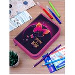 Пенал 1 отделение 200х140х40 Berlingo Magic butterfly, откидная планка, ткань