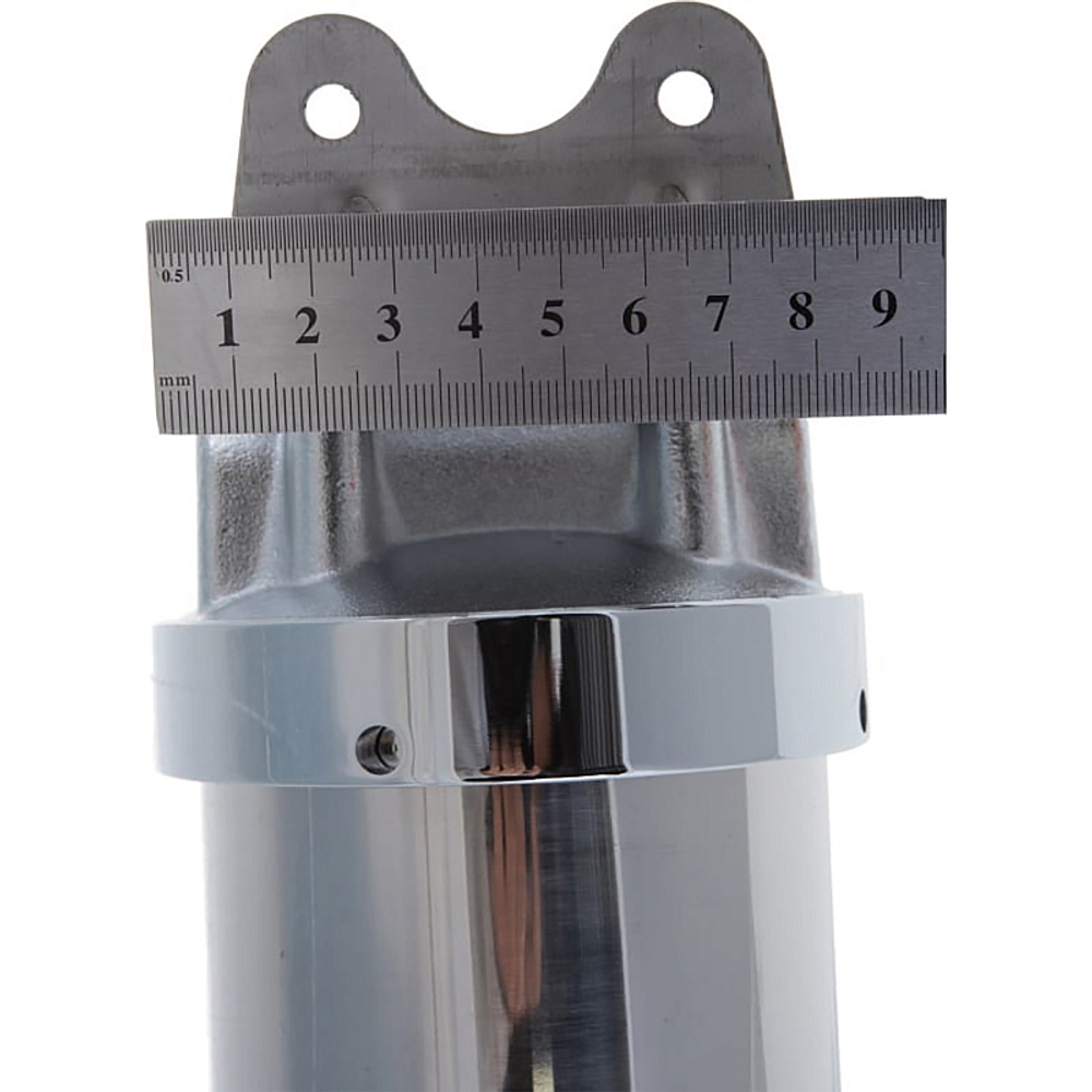 Фильтр для воды АКВАБРАЙТ магистральный, 3/4", корпус из нержавеющей стали, Slim Line 10", в комплекте кронштейн и ключ (АБФ-НЕРЖ-34)