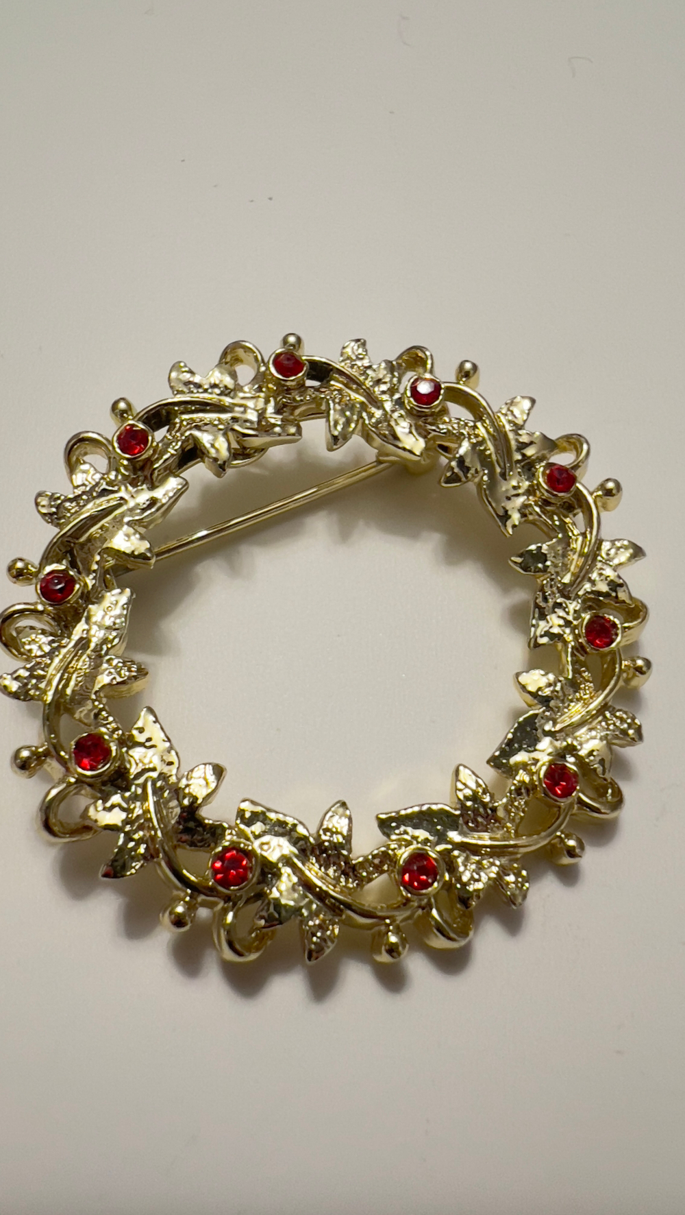 Новогодняя брошь веночек винтаж Gerry’s