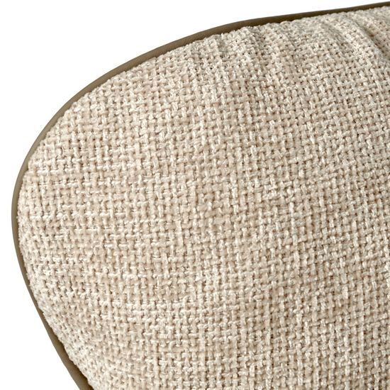 Кресло HUG латте, экокожа, шенилл