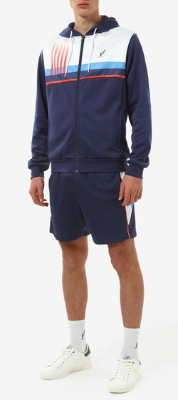 Мужская кофта теннисная Australian Printed Double Jacket - blu cosmo