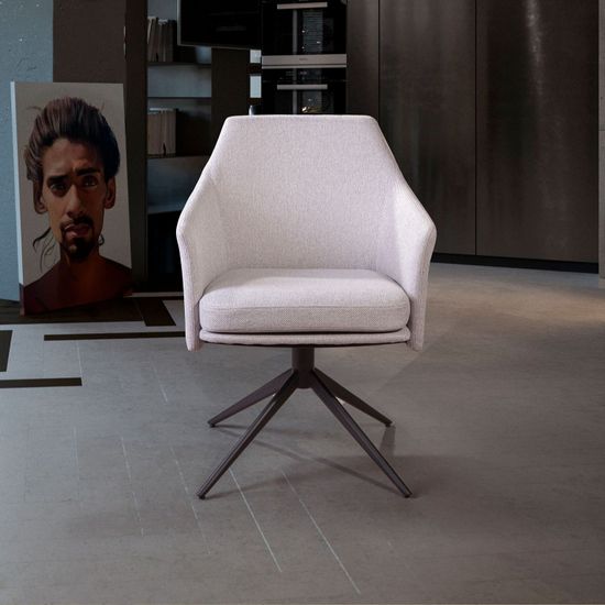 Стул с вращением Ben цвет светло-серый