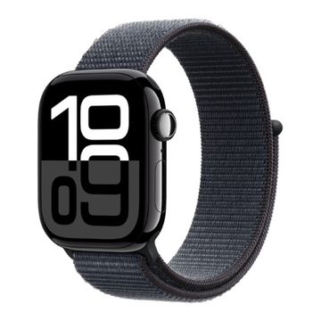 Часы Apple Watch Series 10 42mm Jet Black Aluminium Case, Sport Loop (Ink)