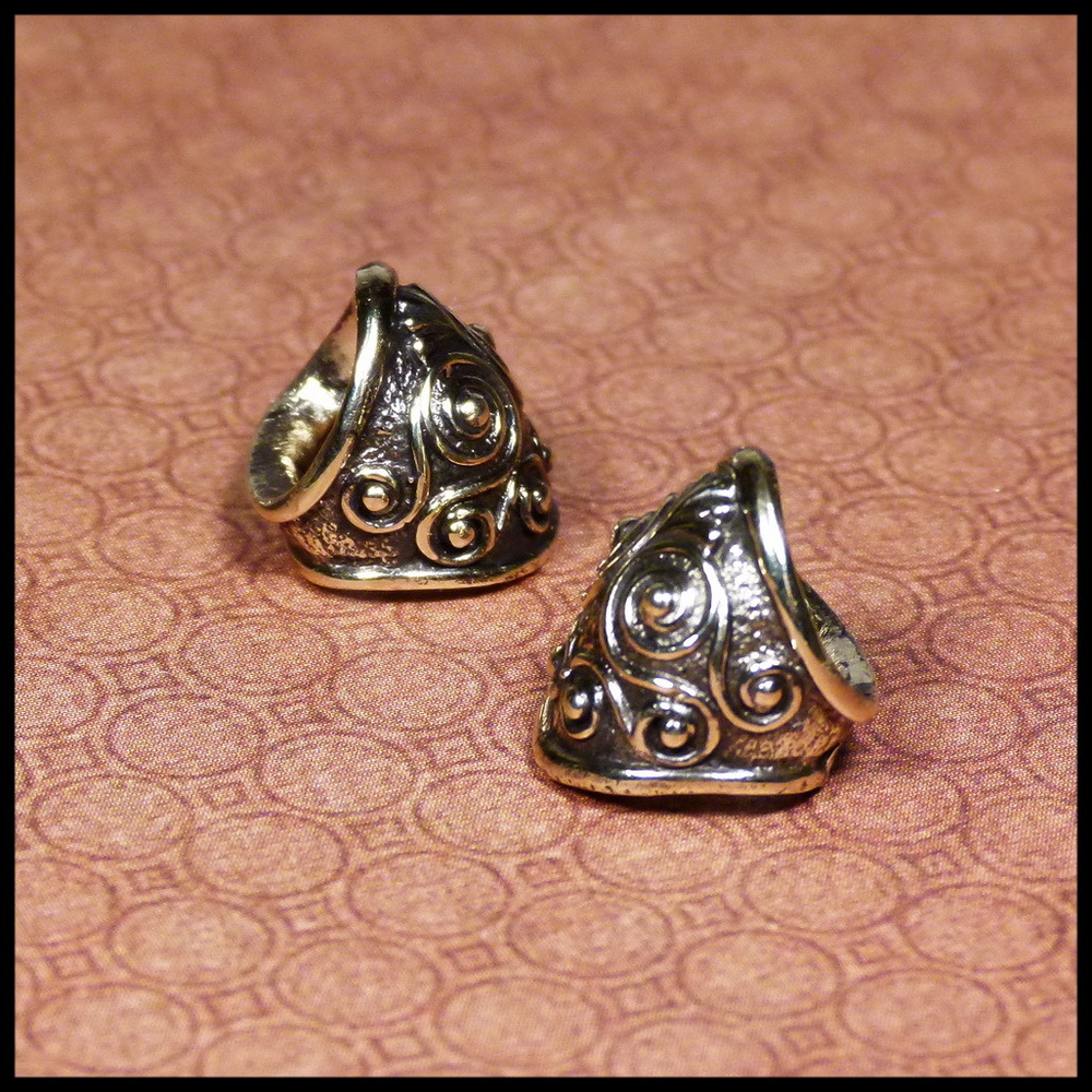 Бусина декоративная для браслетов "Атлантида" , латунь