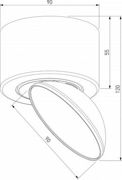 Накладной светильник Elektrostandard Smooth a065460