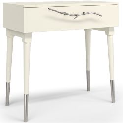 Консоль Арт Колор matte Стайл Сильвер Кремовый белый матовый