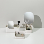 Органайзер для косметики с выдвижным отсеком и съемным зеркалом viva large