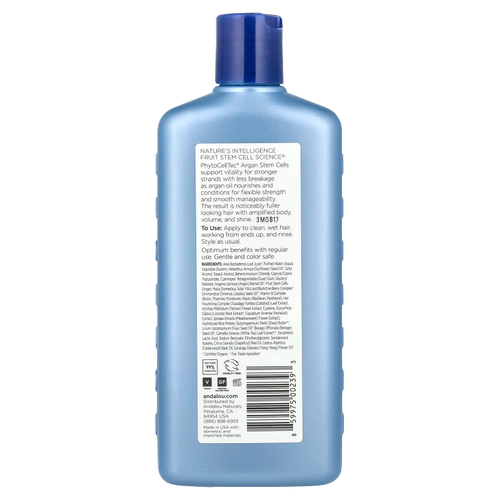 Andalou Naturals, кондиционер, антивозрастной, против выпадения волос, со стволовыми клетками арганы, 340 мл (11,5 жидк. унции)