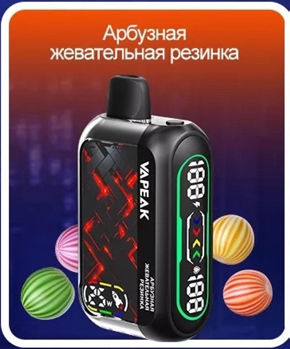 Vapeak Dream 30k Арбузная жевательная резинка 30000 затяжек 20мг Hard (2% Hard)