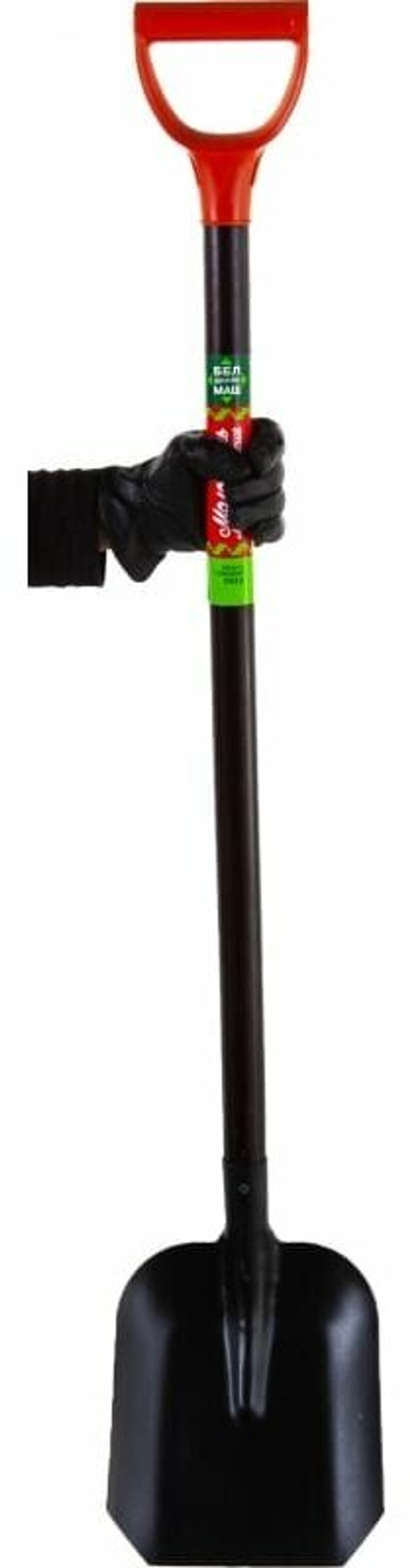 Лопата совковая с лакированным деревянным черенком 123 см белцентромаш 0918-Ч