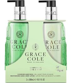 Грейпфрут, лайм и мята, подарочный набор для рук (мыло и лосьон), Grace Cole