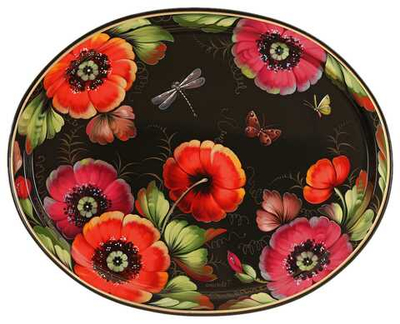 Zhostovo metal tray A26D29092527