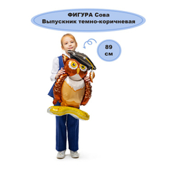 Шар фигура Сова Выпускник (воздух) 86см