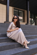 Платье My star с V образным вырезом и карманами