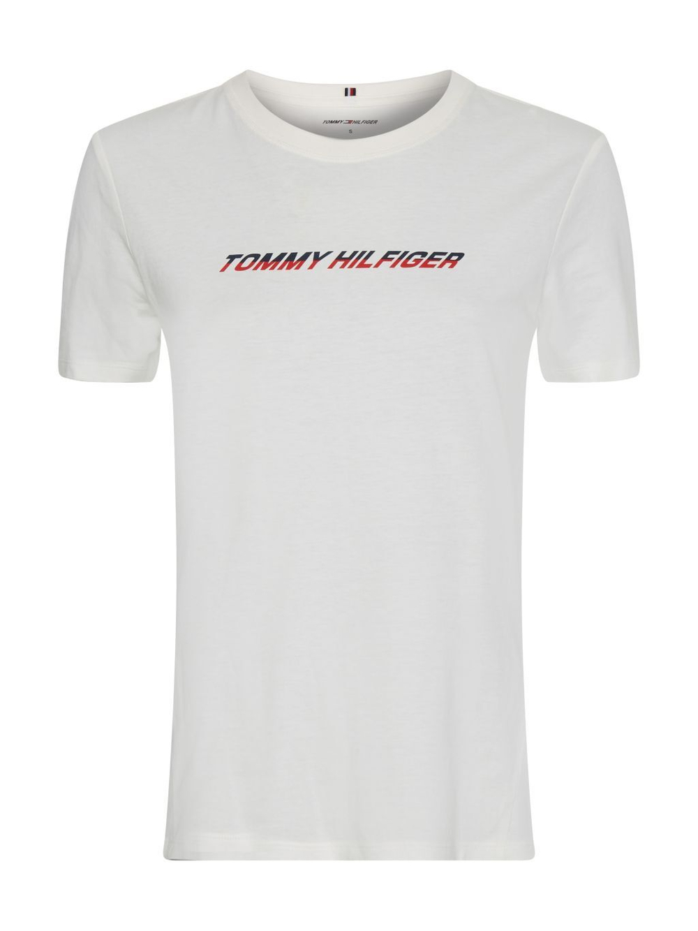 Женская теннисная футболка Tommy Hilfiger Regular Graphic C-NK Tee SS - белый