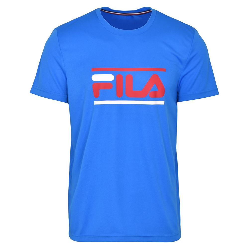 Мужская теннисная футболка Fila T-Shirt Emilio - небесный