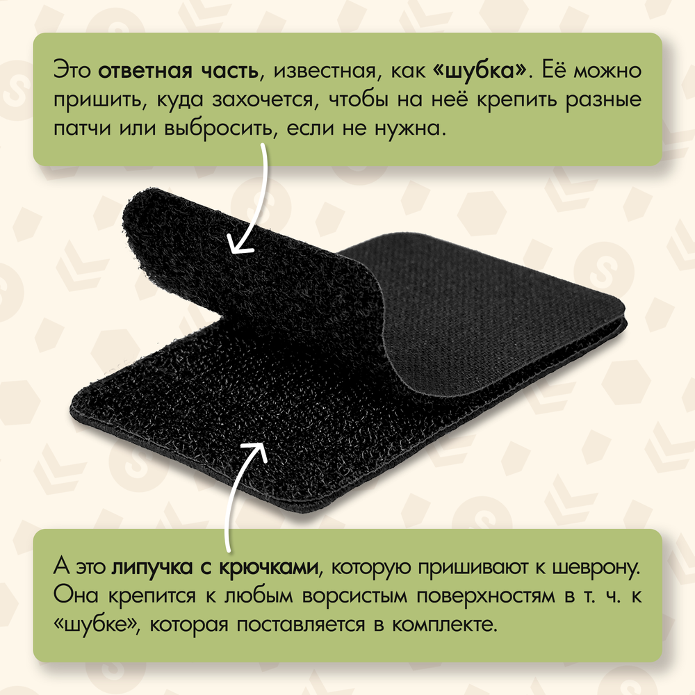 Нашивка на одежду, патч, шеврон на липучке "Сэр да сэр" (Черный) 6,4х7,9 см