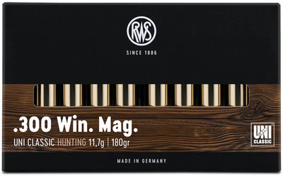 Патрон .300WM RWS DN 11,7г UNI Classic, коробка 20 шт.
