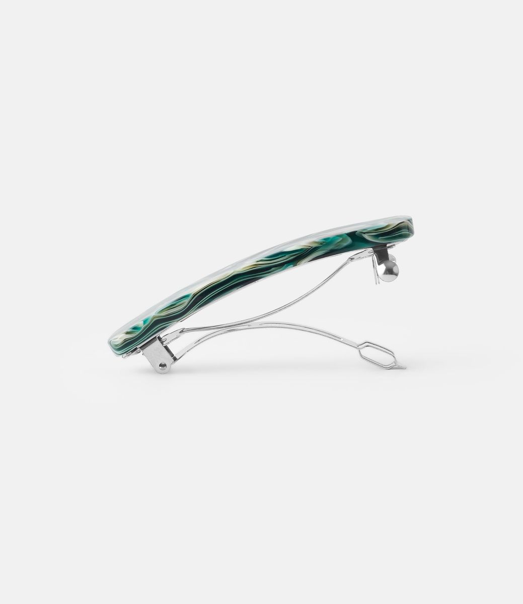 Machete No.3 Heirloom Barrette in Stromanthe — заколка из ацетата