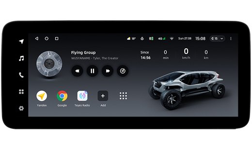 Магнитола для Lexus NX200, NX200t, NX300h 2014-2017 (тачпад с 360) - Teyes LUX ONE ROUND 2K QLED 12.3" монитор на Android 10, CarPlay, 4G SIM-слот