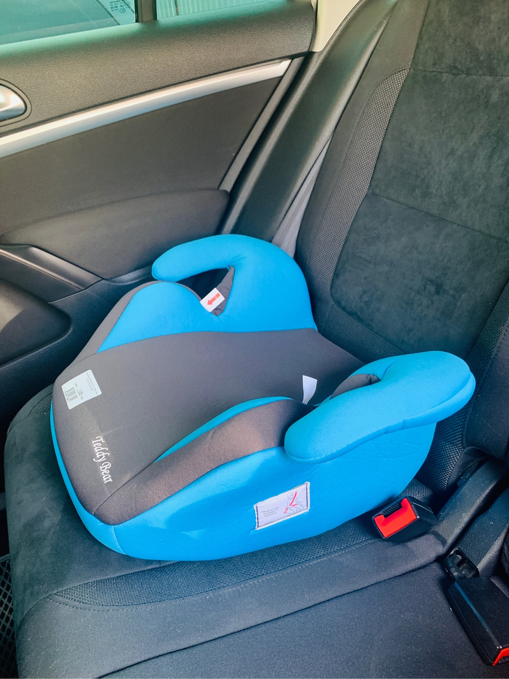 Автокресло (бустер) LB 311 (Teddy Bear) ПК (09. BLUE+GREY)