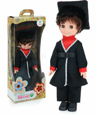 Кукла Мальчик в калмыцком костюме 30 см. (Весна)