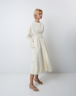 Платье из смесового хлопка Александр Маккуин сливочный